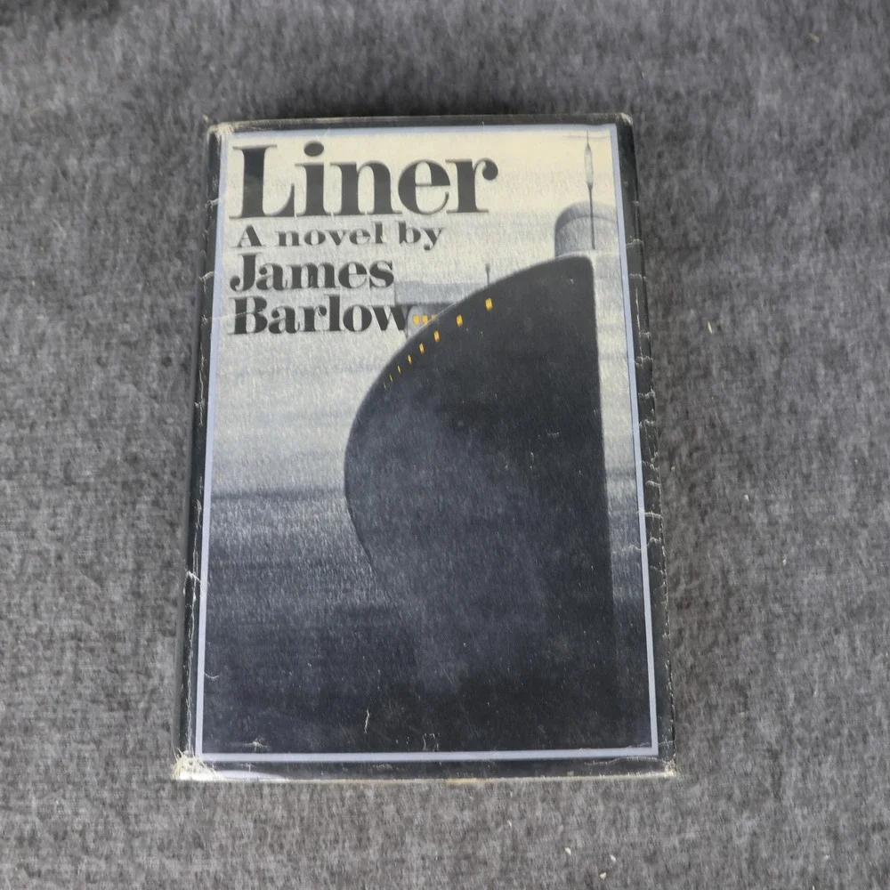 Vintage 1970 Liner James Barlow Black HC DJ Simon & Schuster Ex-Library